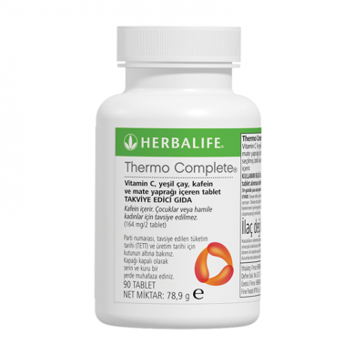 Herbalife Thermo Complete Vitamin C, Yeşil Çay, Kafein ve Mate 